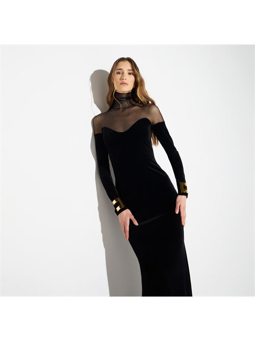 Abito Red Carpet in velluto e tulle ELISABETTA FRANCHI | ABR2967E2/110